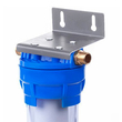 Фильтр магистральный Гейзер 1П 1/2 прозрачный с металлической скобой - Фильтры для воды - Магистральные фильтры - Магазин электрооборудования для дома ТурбоВольт
